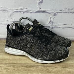 APL TechLoom Pro Black Gold Running Shoes Women's Size 6.5 Athletic Sneakers
